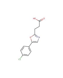 Astatech 5-(4-CHLOROPHENYL)OXAZOLE-2-PROPIONIC ACID; 1G; Purity 95%; MDL-MFCD07784409